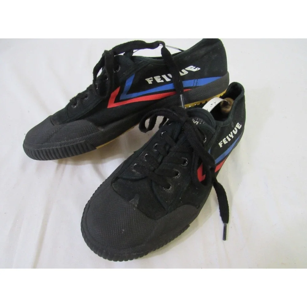 Feiyue FE LO 1920 Martial Art Black Blue Red Lifting Canvas Casual Parkour Sz 9